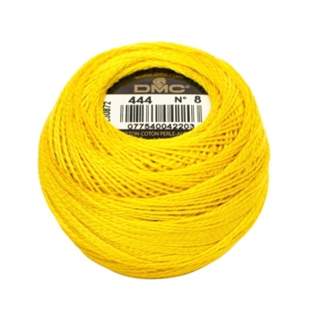Perlegarn no 8 444-Bright Yellow